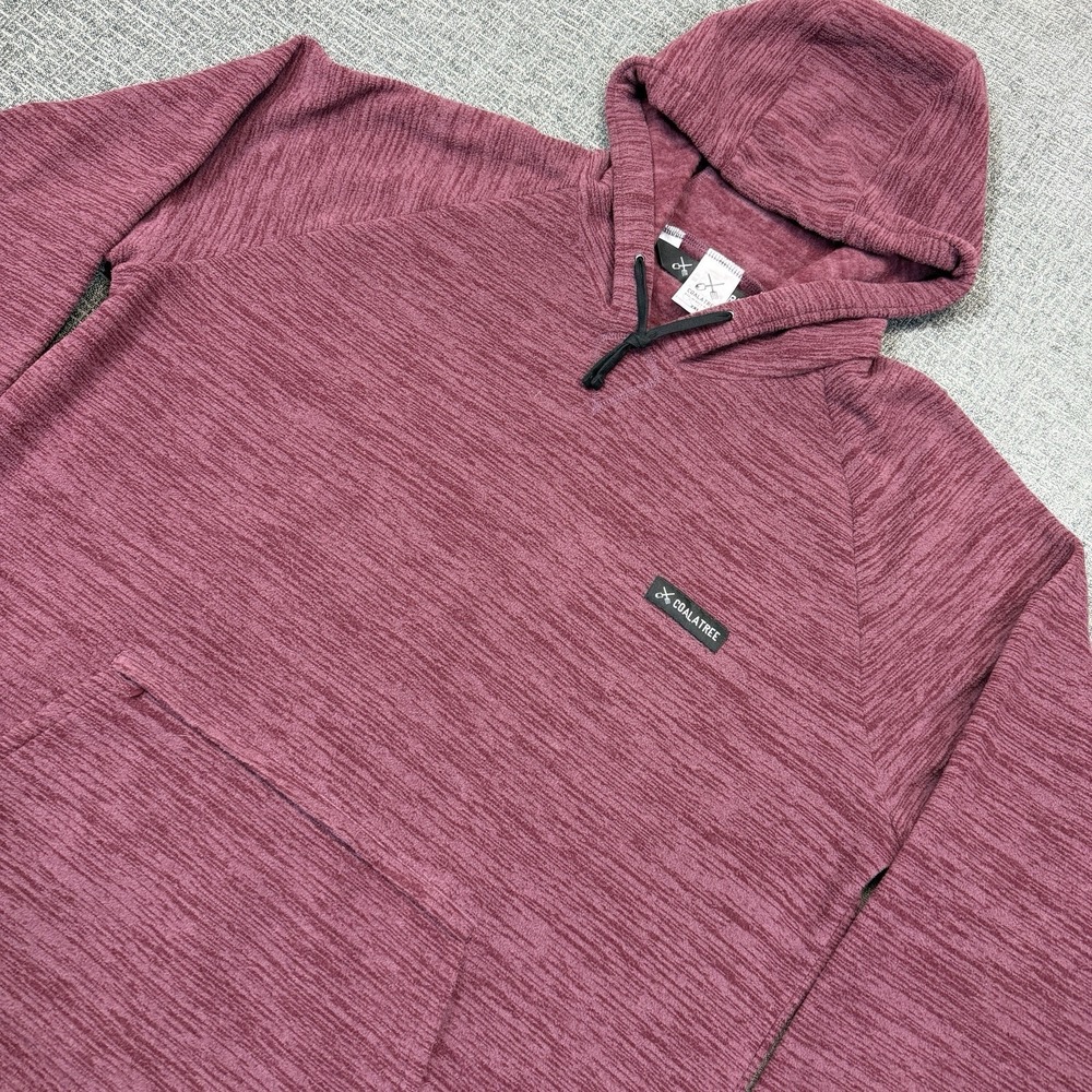 Coalatree Evolution Hoodie Mens 2XL Red Long Sleeve Fleece Pullover Outdoors